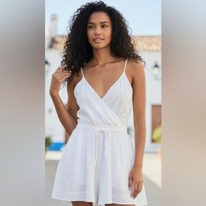J. Crew White Wrap Mini Dress